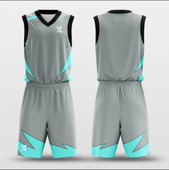 Cikers Sports Basketball Uniforms Ocean Wave - Customized Basketball Jersey Set Sublimated BK160631S