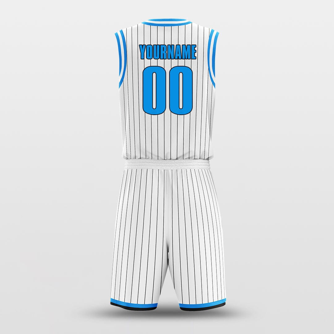 Cikers Sports Basketball Uniforms Ocean White - Customized Basketball Jersey Design for Team