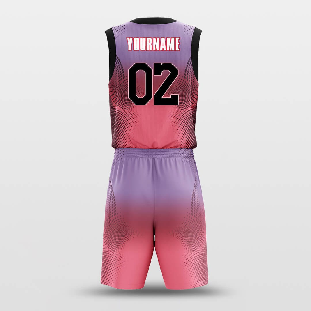 Cikers Sports Basketball Uniforms Opera powder - Customized Basketball Jersey Set Sublimated