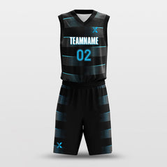 Cikers Sports Basketball Uniforms Optical Plan - Customized Basketball Jersey Set Design