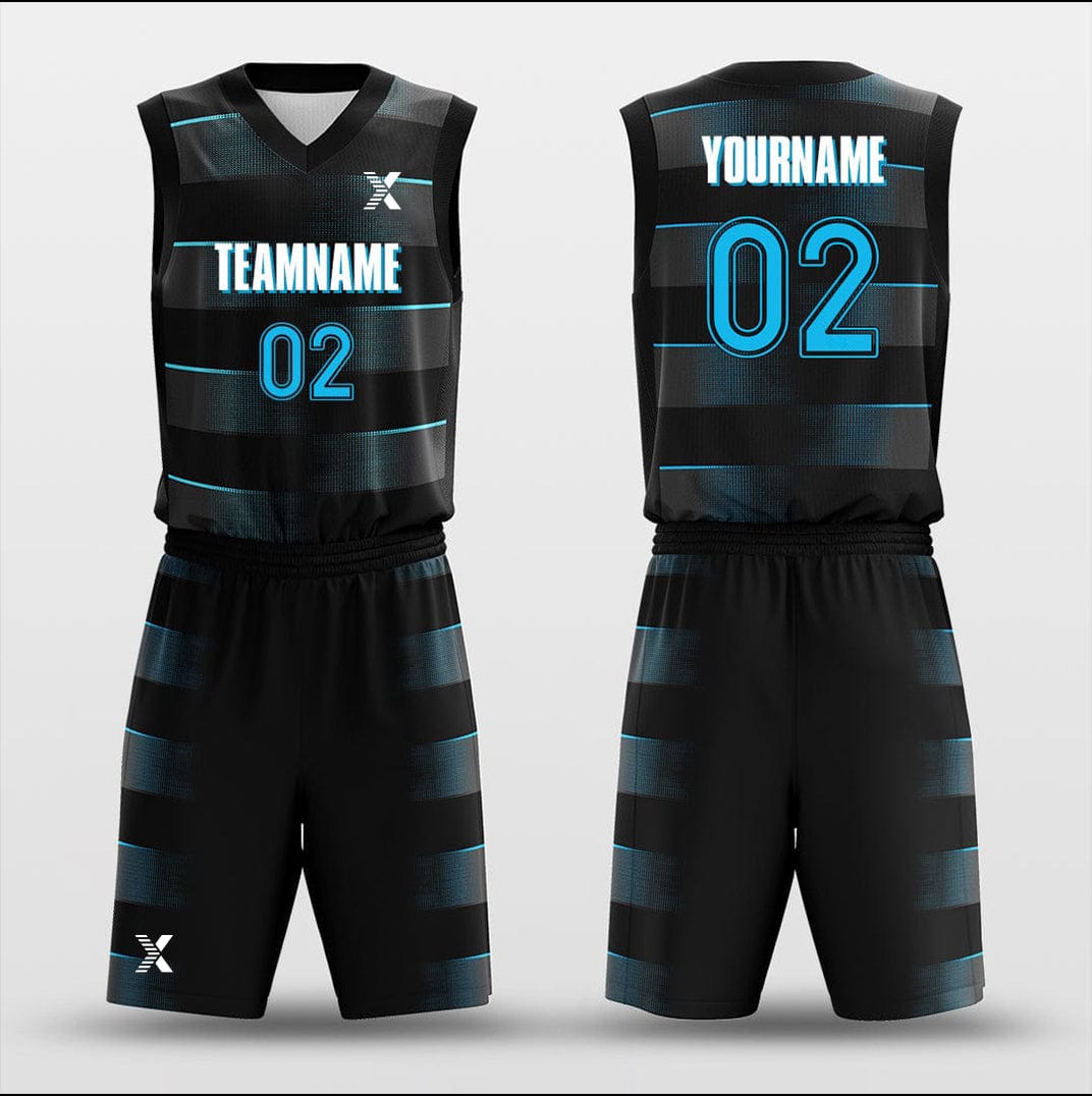 Cikers Sports Basketball Uniforms Optical Plan - Customized Basketball Jersey Set Design