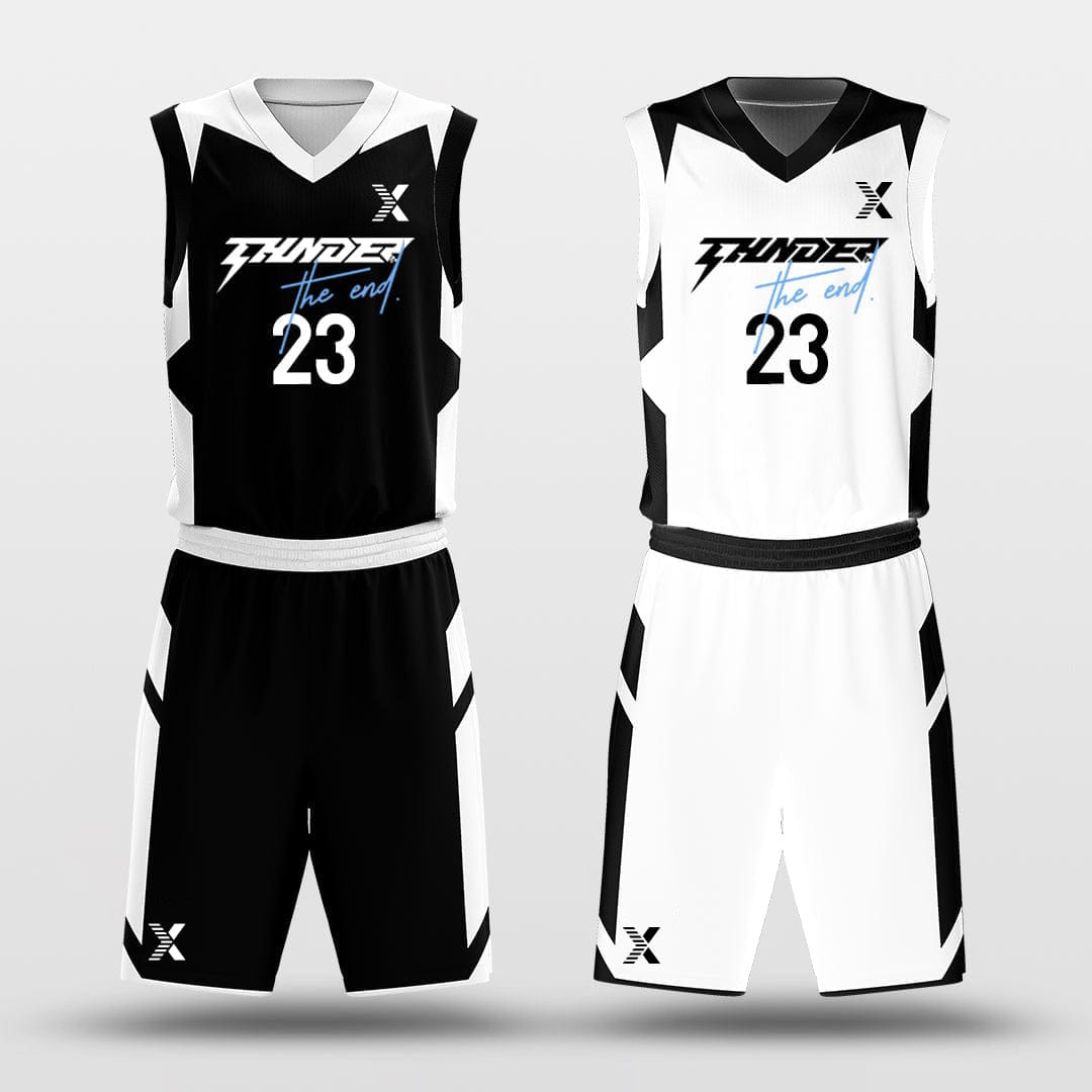 Cikers Sports Basketball Uniforms Origami - Custom Reversible Sublimated Basketball Jersey Set