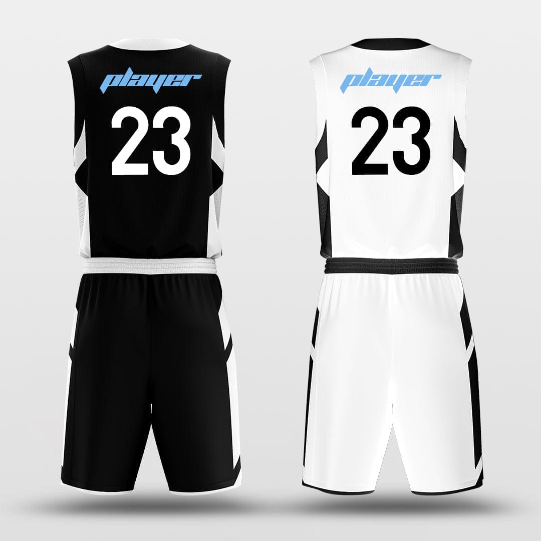 Cikers Sports Basketball Uniforms Origami - Custom Reversible Sublimated Basketball Jersey Set