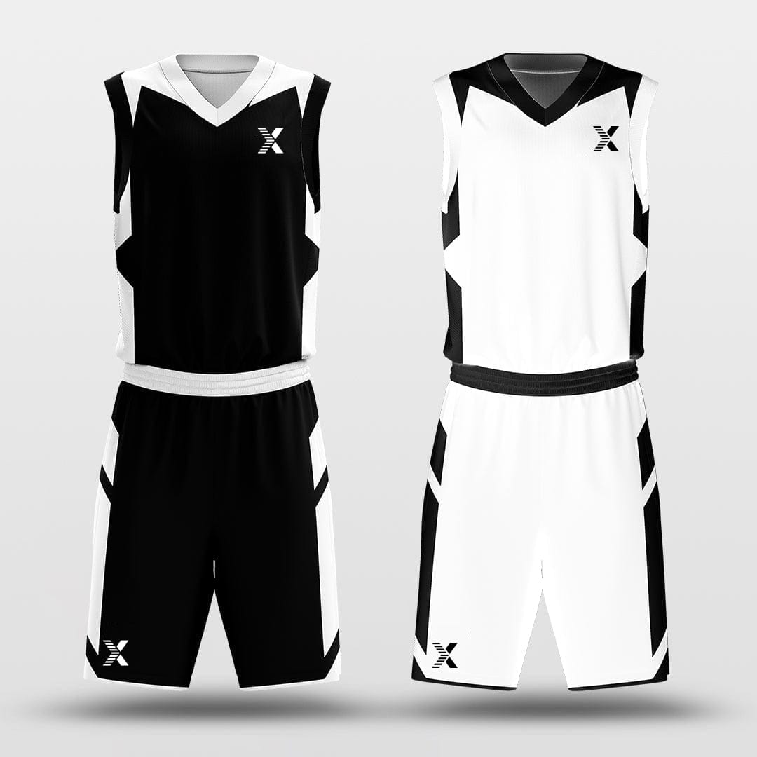 Cikers Sports Basketball Uniforms Origami - Custom Reversible Sublimated Basketball Jersey Set