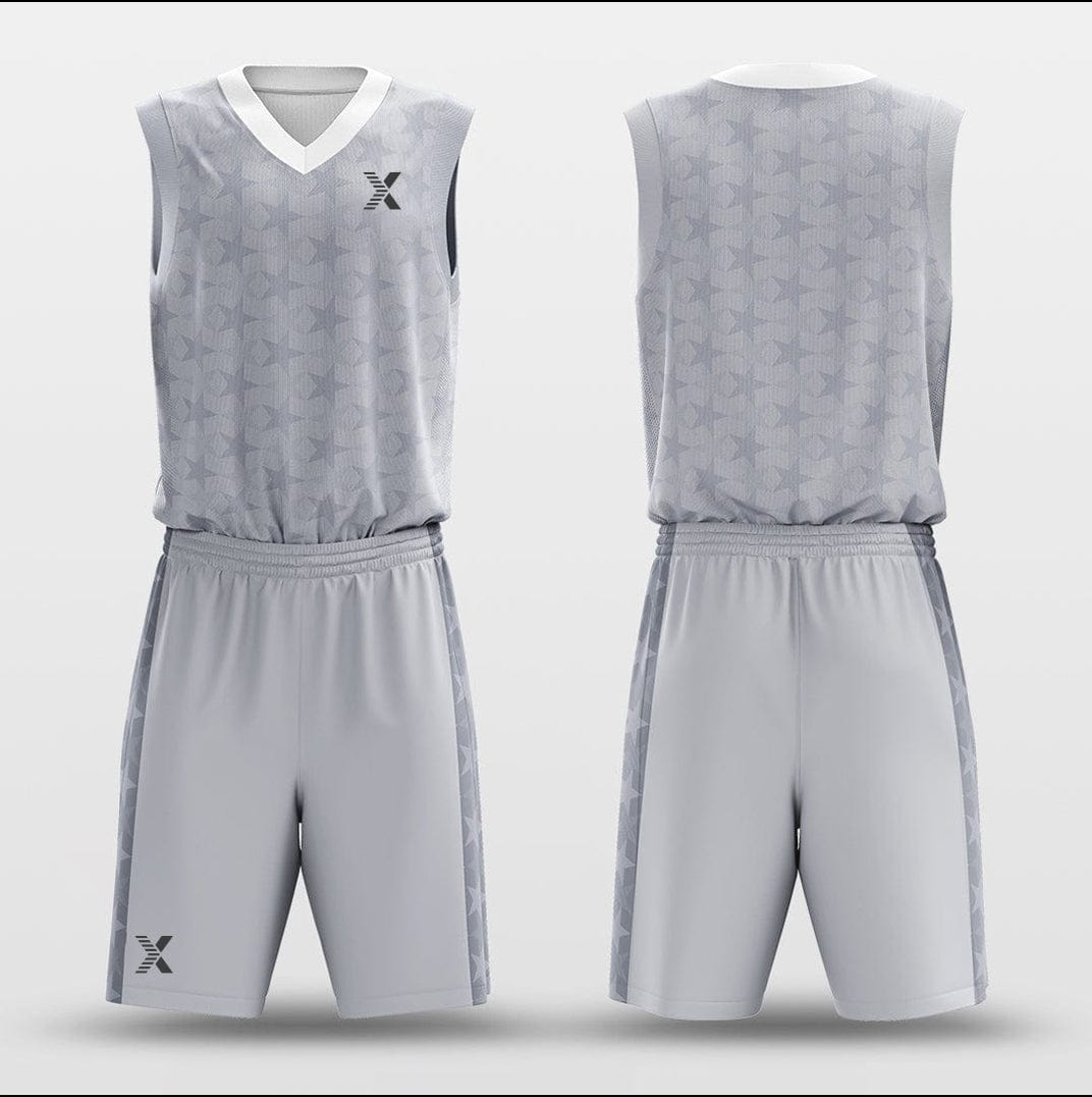 Cikers Sports Basketball Uniforms Overcast Sky - Customized Basketball Jersey Design Print