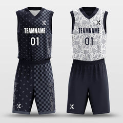 Cikers Sports Basketball Uniforms Paisley - Custom Reversible Basketball Jersey Set Sublimated