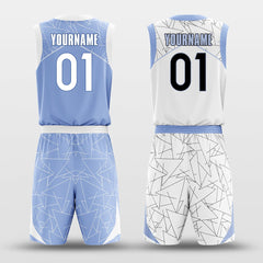 Cikers Sports Basketball Uniforms Paper Airplane - Customized Reversible Basketball Jersey Set Design