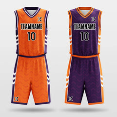 Cikers Sports Basketball Uniforms Parallel Symbol - Custom Reversible Basketball Jersey Set Sublimated BK260104S