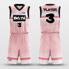 Cikers Sports Basketball Uniforms Pink - Custom Sublimated Basketball Uniform Set