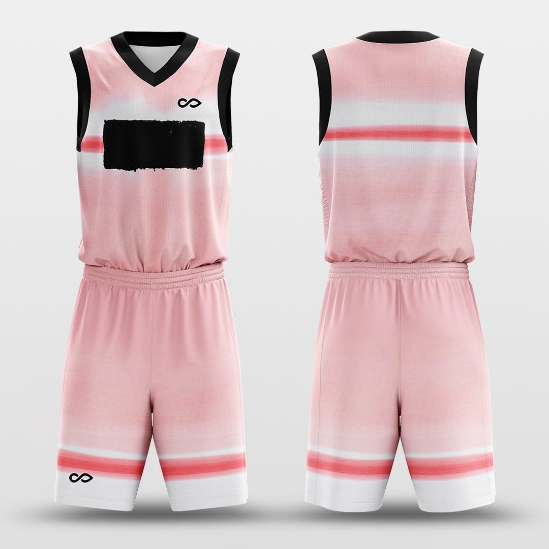 Cikers Sports Basketball Uniforms Pink - Custom Sublimated Basketball Uniform Set