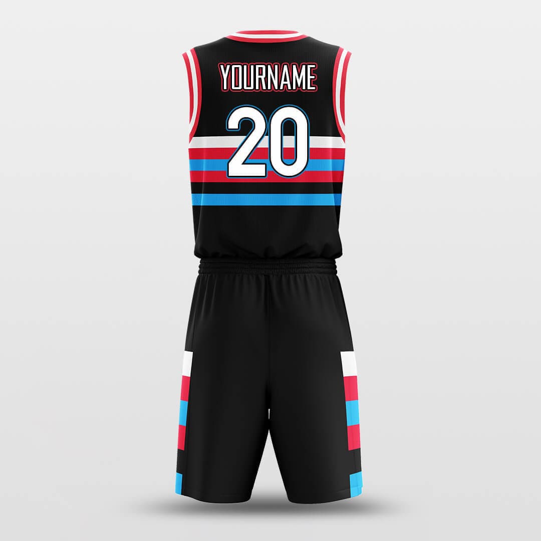 Cikers Sports Basketball Uniforms Pixel Mountain - Customized Basketball Jersey Set Sublimated