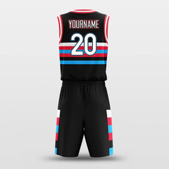Cikers Sports Basketball Uniforms Pixel Mountain - Customized Basketball Jersey Set Sublimated