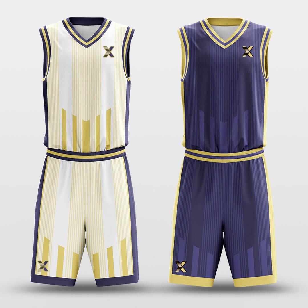 Cikers Sports Basketball Uniforms Podium - Customized Reversible Basketball Jersey Set Design BK260108S