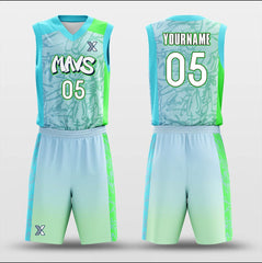 Cikers Sports Basketball Uniforms Popping Candy - Customized Sublimated Basketball Jersey Set