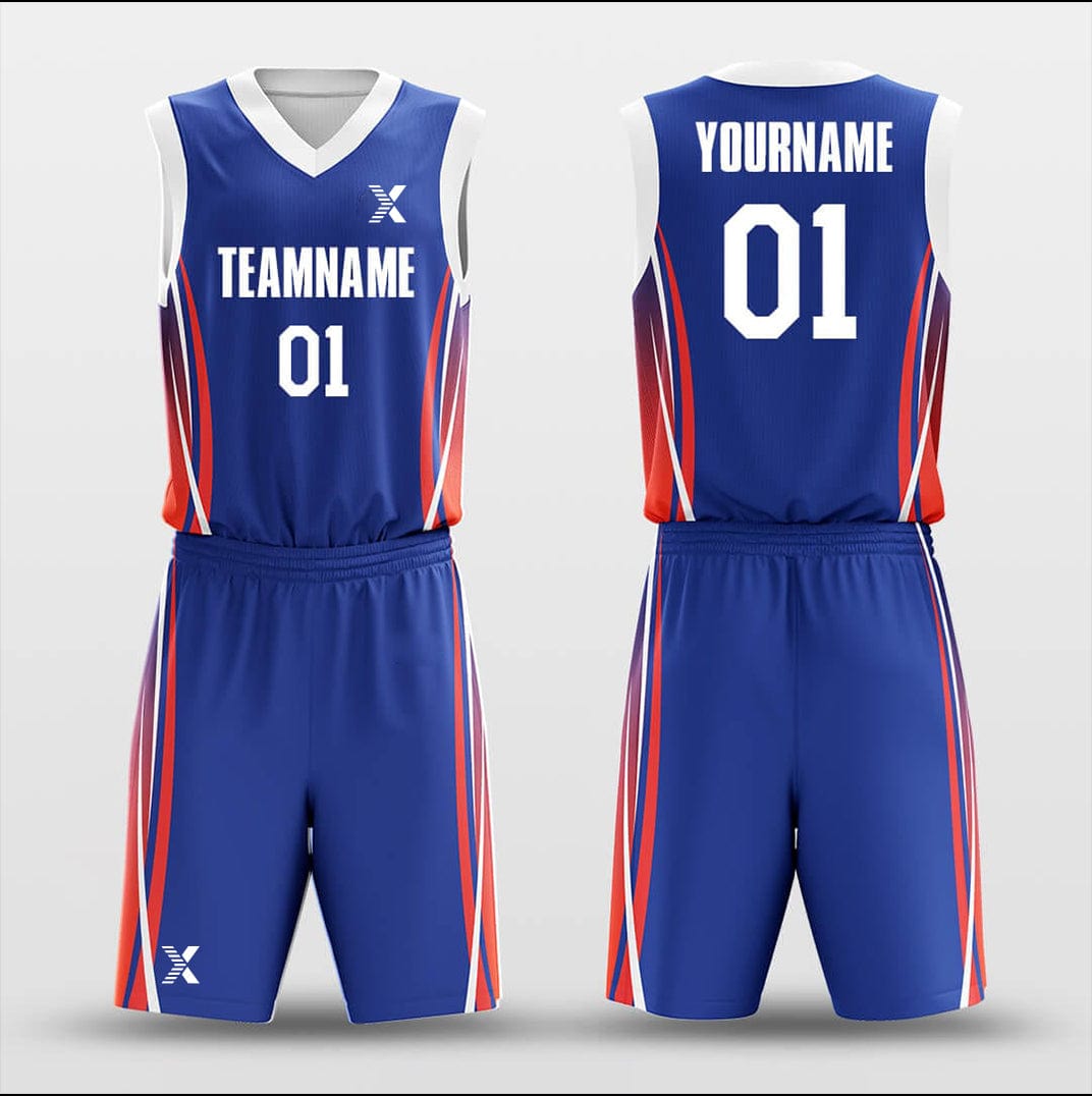 Cikers Sports Basketball Uniforms Pulse - Customized Basketball Jersey Set Sublimated BK160632S