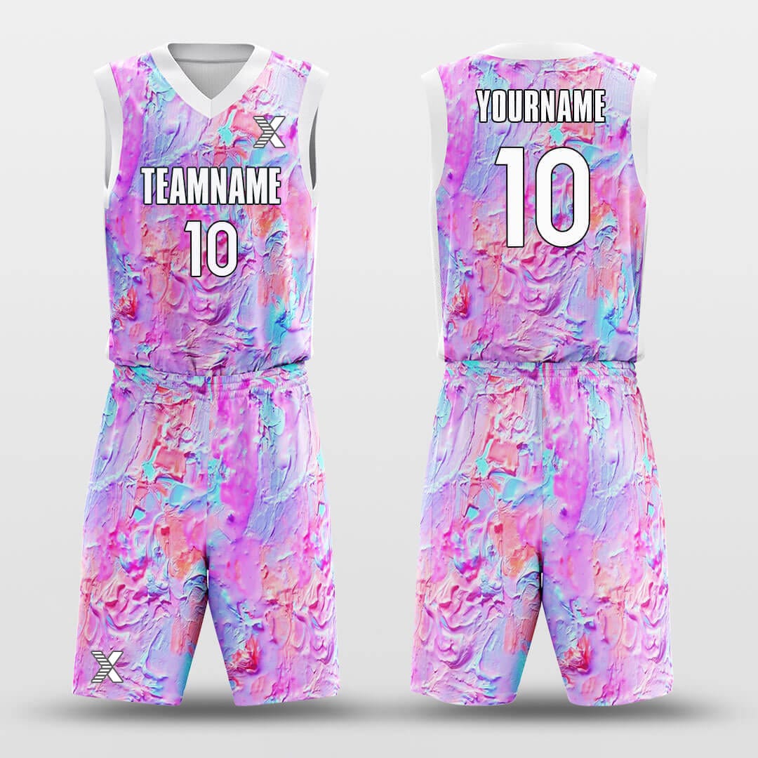 Cikers Sports Basketball Uniforms Purple / 2XS Colorful - Customized Basketball Jersey Set Sublimated BK160113S