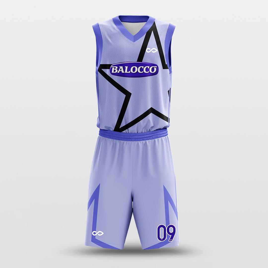 Cikers Sports Basketball Uniforms Purple / S Superstar - Custom Sublimated Basketball Uniform Set
