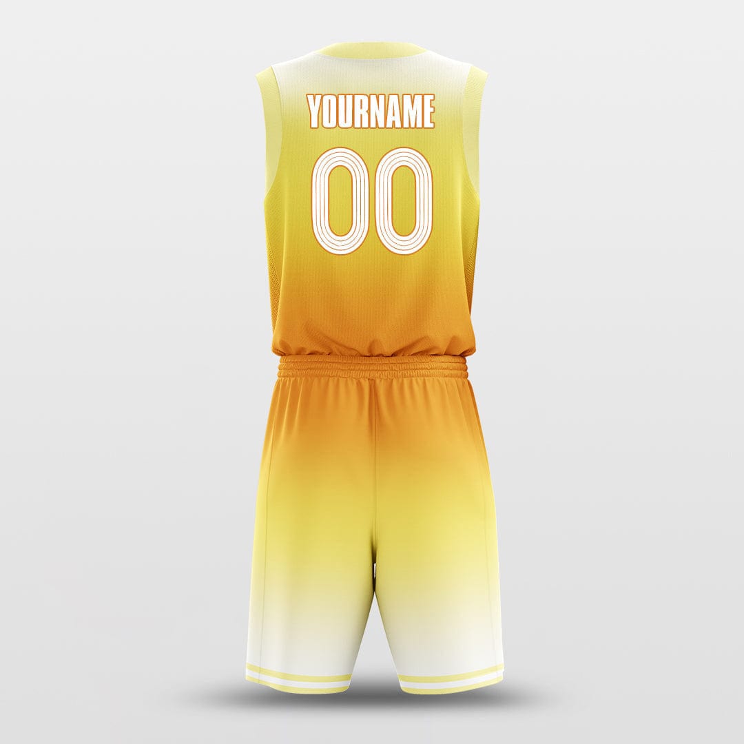 Cikers Sports Basketball Uniforms Rising Sun - Customized Basketball Jersey Design Yellow