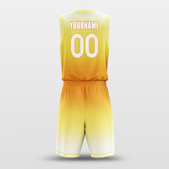 Cikers Sports Basketball Uniforms Rising Sun - Customized Basketball Jersey Design Yellow