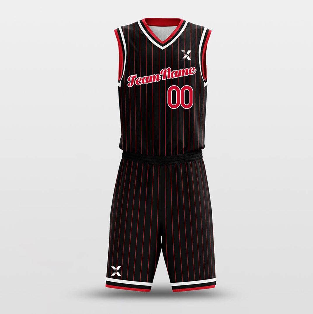 Cikers Sports Basketball Uniforms Rockets Black - Customized Basketball Jersey Design for Team