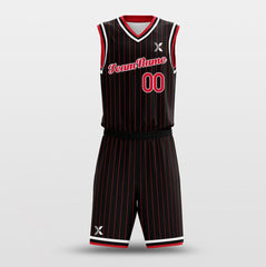 Cikers Sports Basketball Uniforms Rockets Black - Customized Basketball Jersey Design for Team