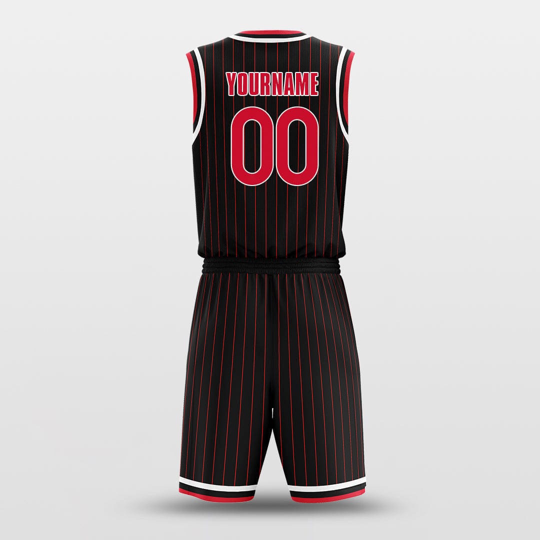 Cikers Sports Basketball Uniforms Rockets Black - Customized Basketball Jersey Design for Team