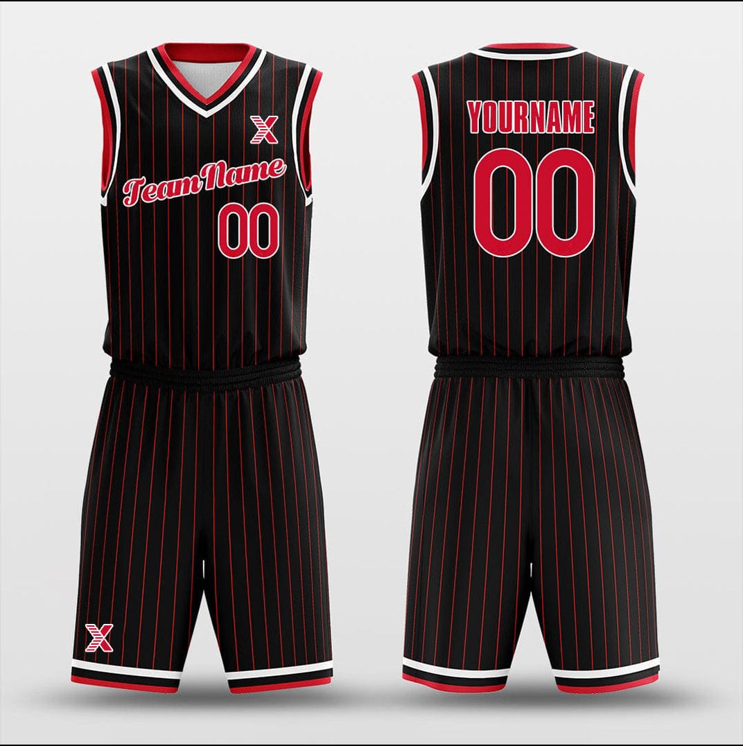 Cikers Sports Basketball Uniforms Rockets Black - Customized Basketball Jersey Design for Team