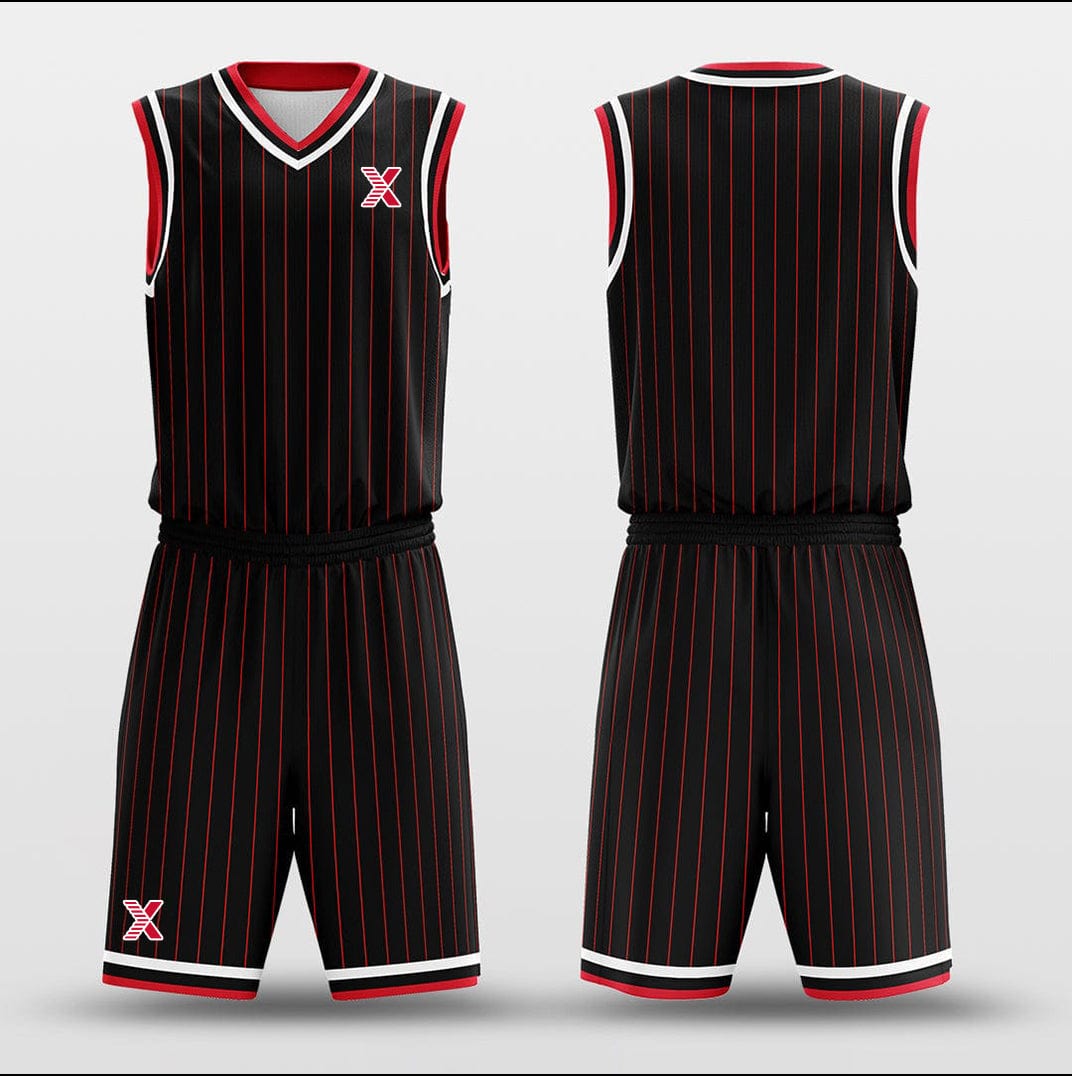 Cikers Sports Basketball Uniforms Rockets Black - Customized Basketball Jersey Design for Team