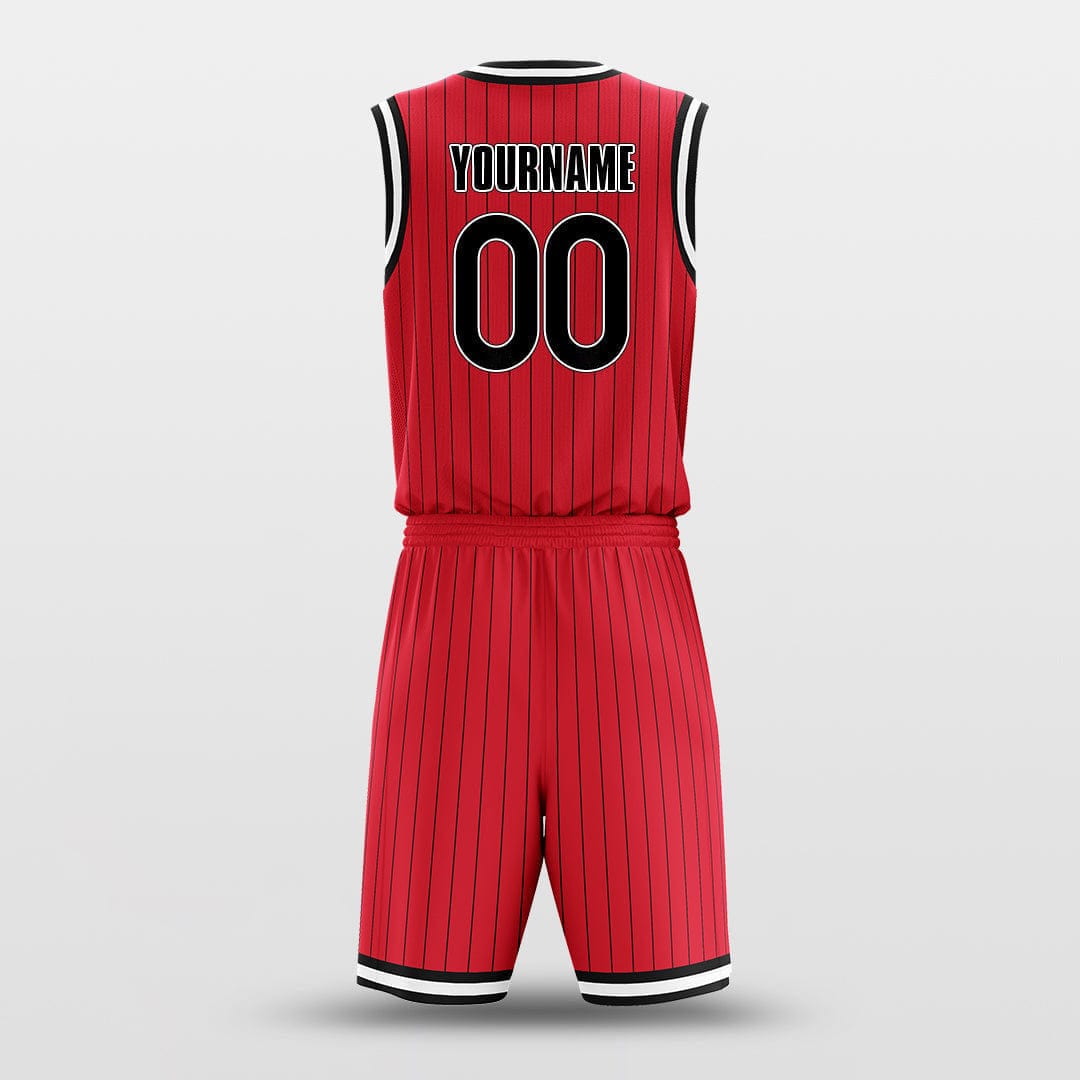 Cikers Sports Basketball Uniforms Rockets Red - Customized Basketball Jersey Design for Team