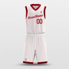 Cikers Sports Basketball Uniforms Rockets White - Customized Basketball Jersey Design for Team
