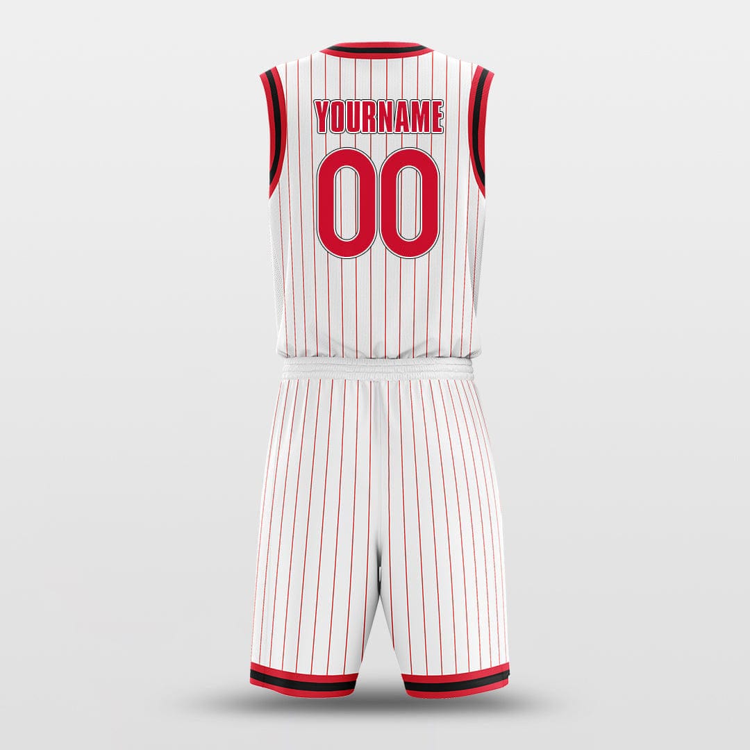 Cikers Sports Basketball Uniforms Rockets White - Customized Basketball Jersey Design for Team
