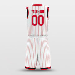 Cikers Sports Basketball Uniforms Rockets White - Customized Basketball Jersey Design for Team