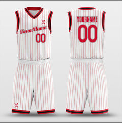 Cikers Sports Basketball Uniforms Rockets White - Customized Basketball Jersey Design for Team