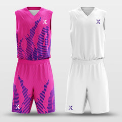 Cikers Sports Basketball Uniforms Sea Grass - Customized Reversible Basketball Jersey Set Design