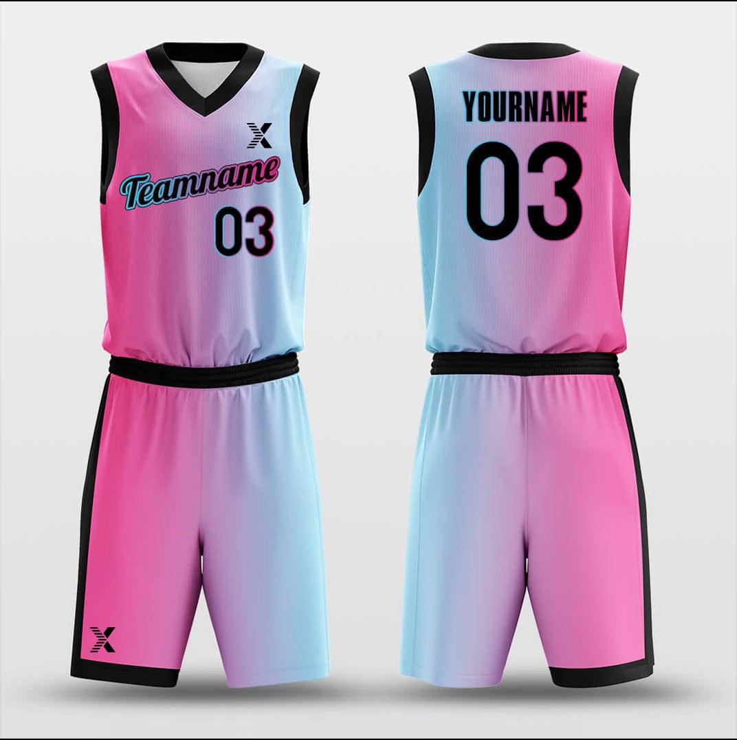 Cikers Sports Basketball Uniforms Setting Sun - Customized Basketball Jersey Design