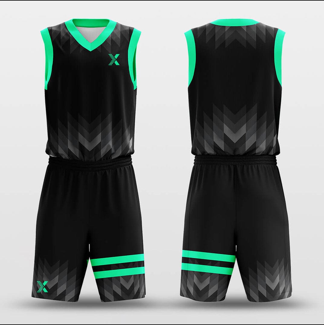 Cikers Sports Basketball Uniforms Shadow - Customized Basketball Jersey Set Design