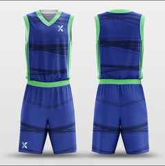 Cikers Sports Basketball Uniforms Silk Screen - Customized Basketball Jersey Set Sublimated