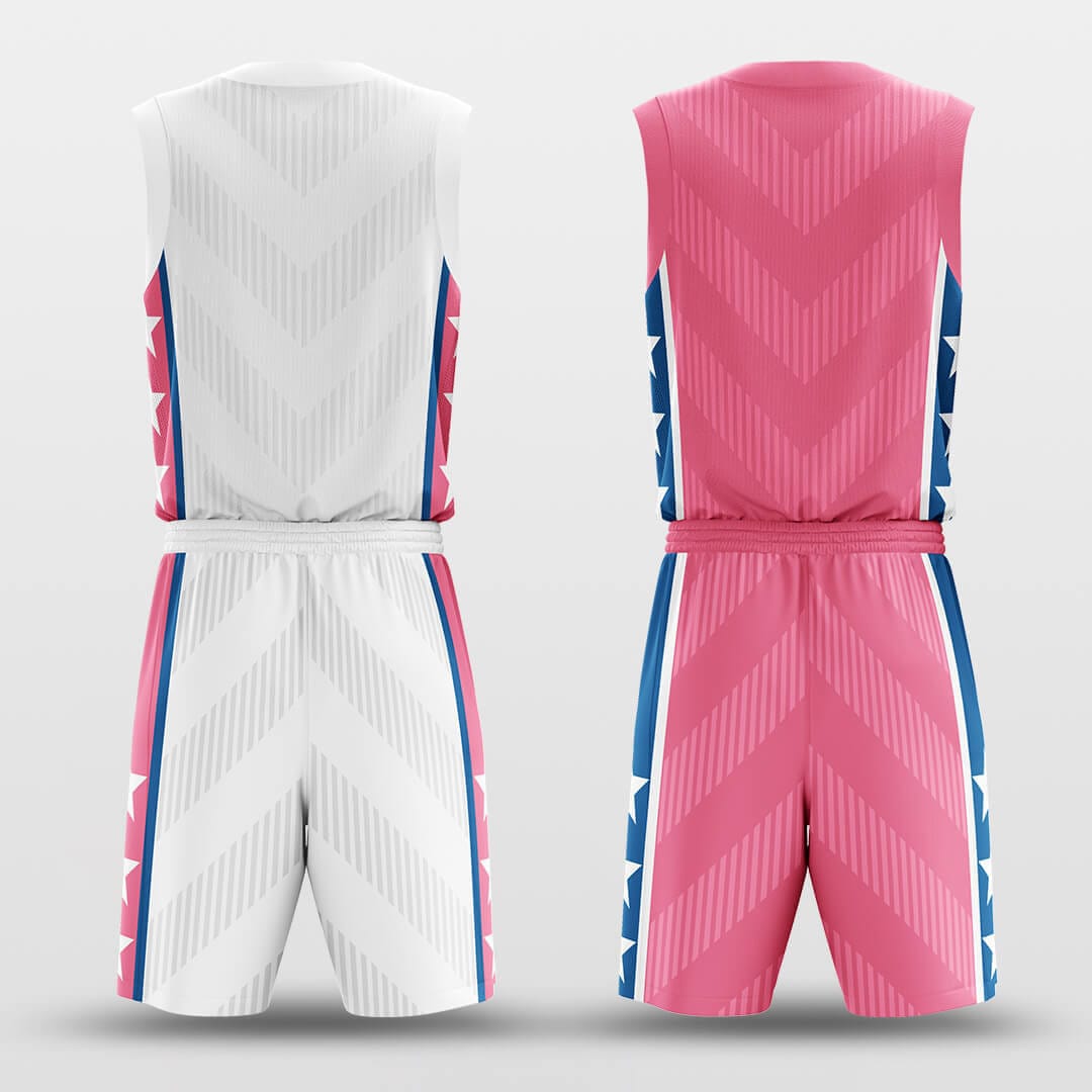 Cikers Sports Basketball Uniforms Star Leap - Custom Reversible Basketball Jersey Set Sublimated BK260615S