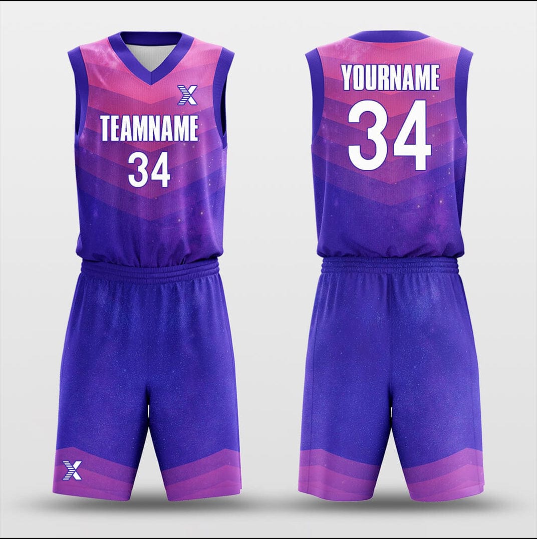 Cikers Sports Basketball Uniforms Starry Sky - Customized Basketball Jersey Set Design BK160118S