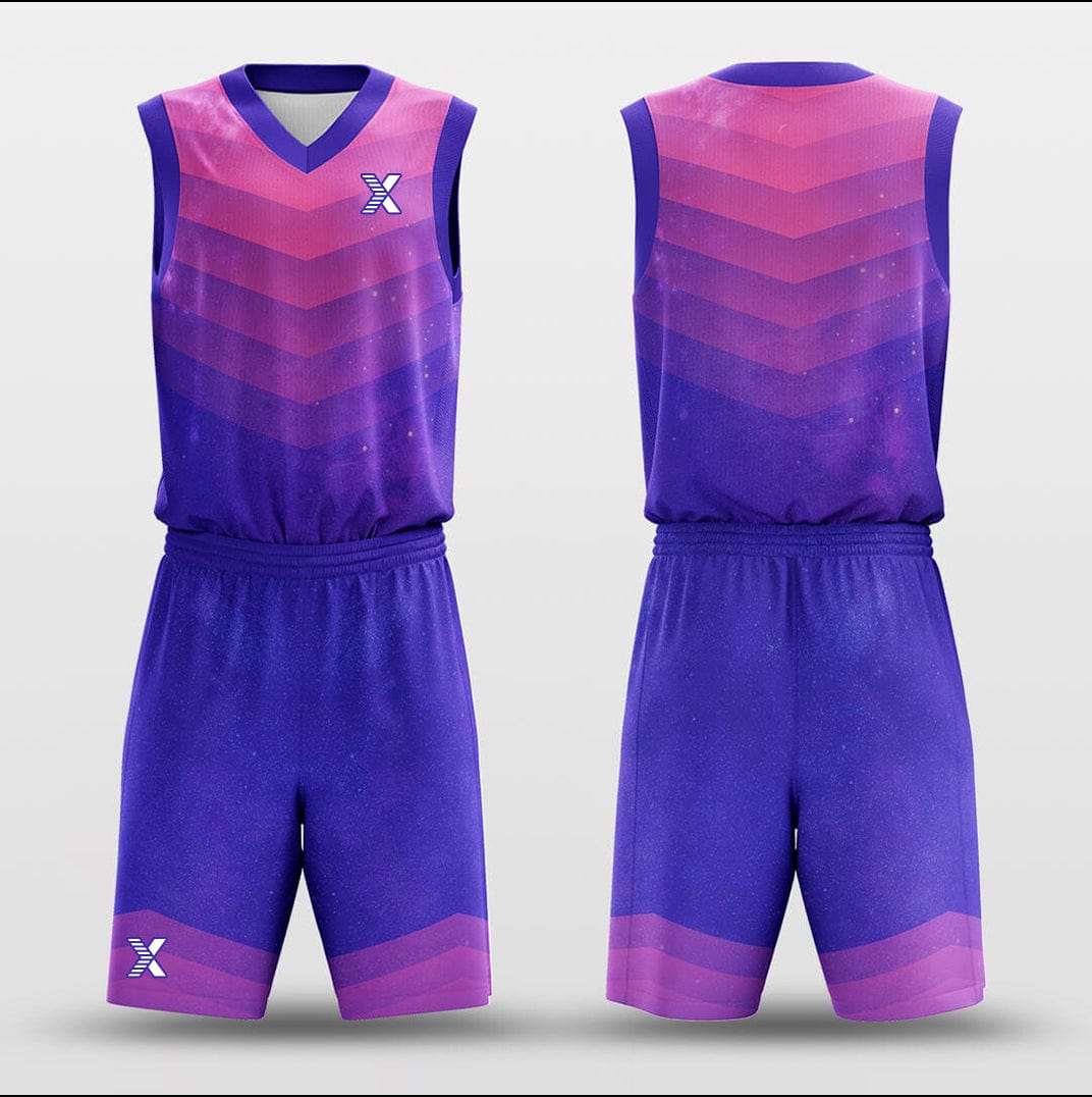 Cikers Sports Basketball Uniforms Starry Sky - Customized Basketball Jersey Set Design BK160118S