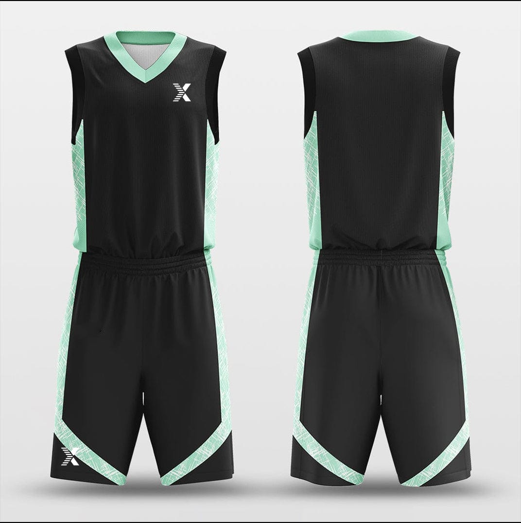 Cikers Sports Basketball Uniforms Straw Braid - Customized Basketball Jersey Design Split