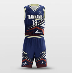 Cikers Sports Basketball Uniforms Strike - Customized Basketball Jersey Set Sublimated BK160112S