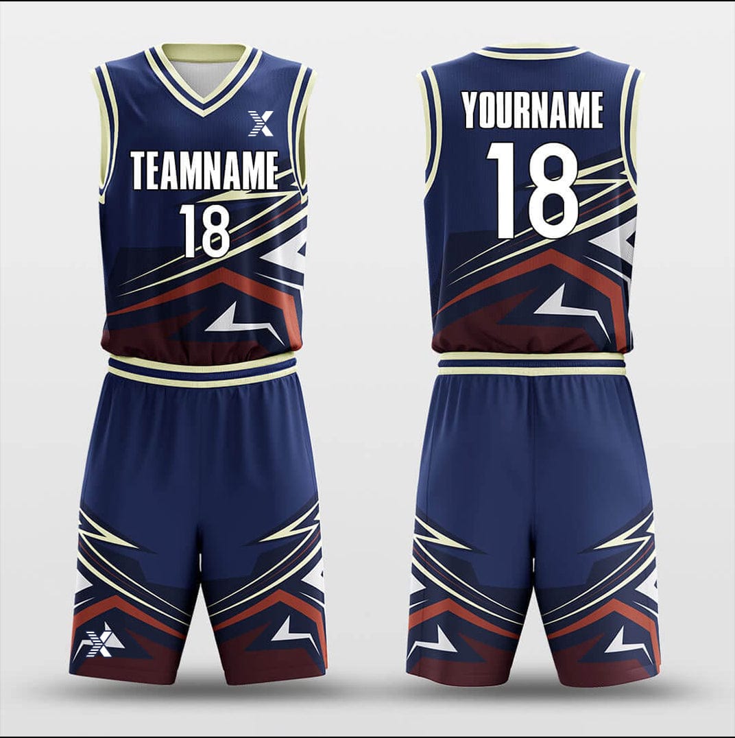 Cikers Sports Basketball Uniforms Strike - Customized Basketball Jersey Set Sublimated BK160112S