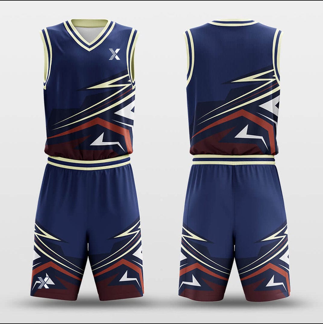 Cikers Sports Basketball Uniforms Strike - Customized Basketball Jersey Set Sublimated BK160112S