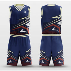 Cikers Sports Basketball Uniforms Strike - Customized Basketball Jersey Set Sublimated BK160112S