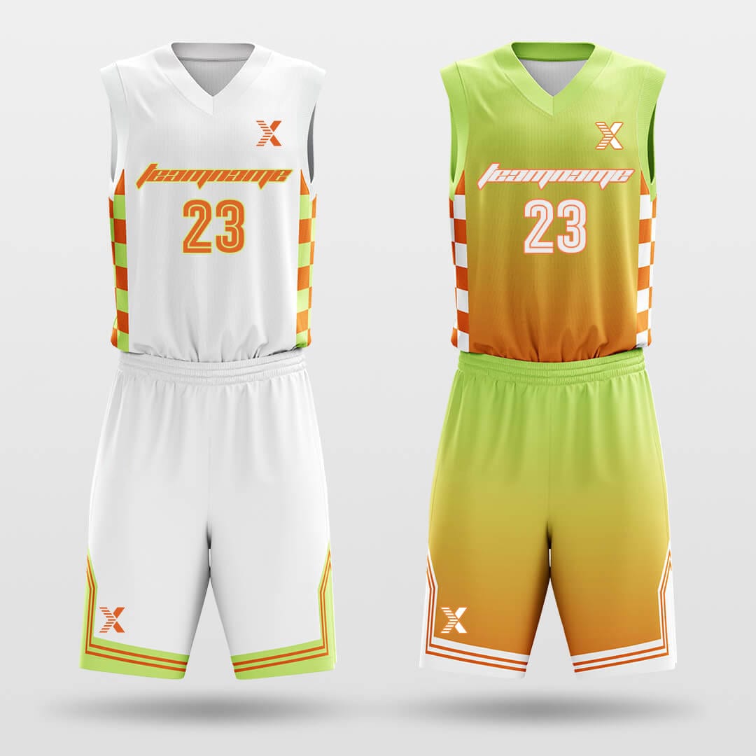 Cikers Sports Basketball Uniforms Sunset - Custom Reversible Sublimated Basketball Jersey Set
