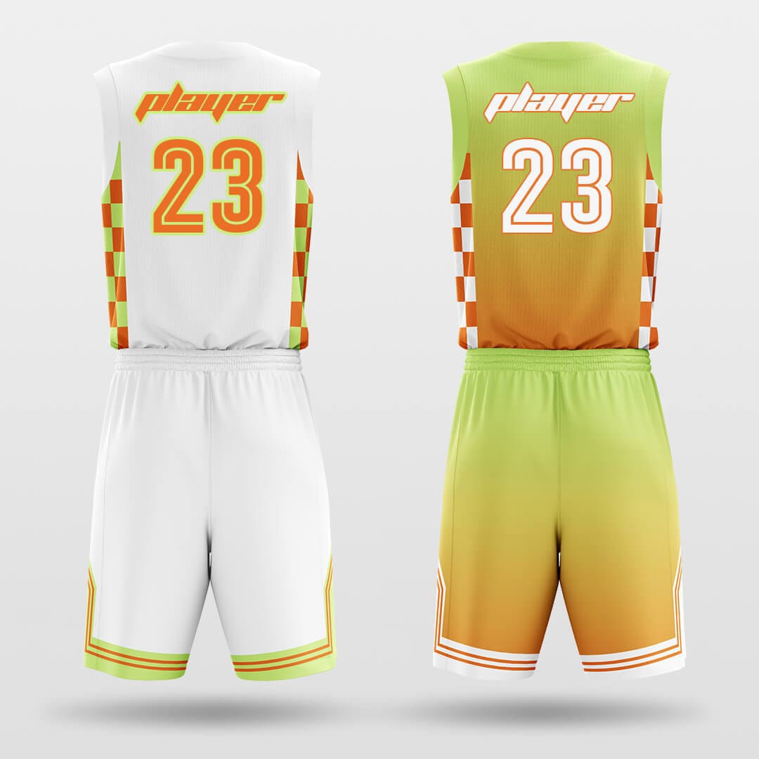 Cikers Sports Basketball Uniforms Sunset - Custom Reversible Sublimated Basketball Jersey Set