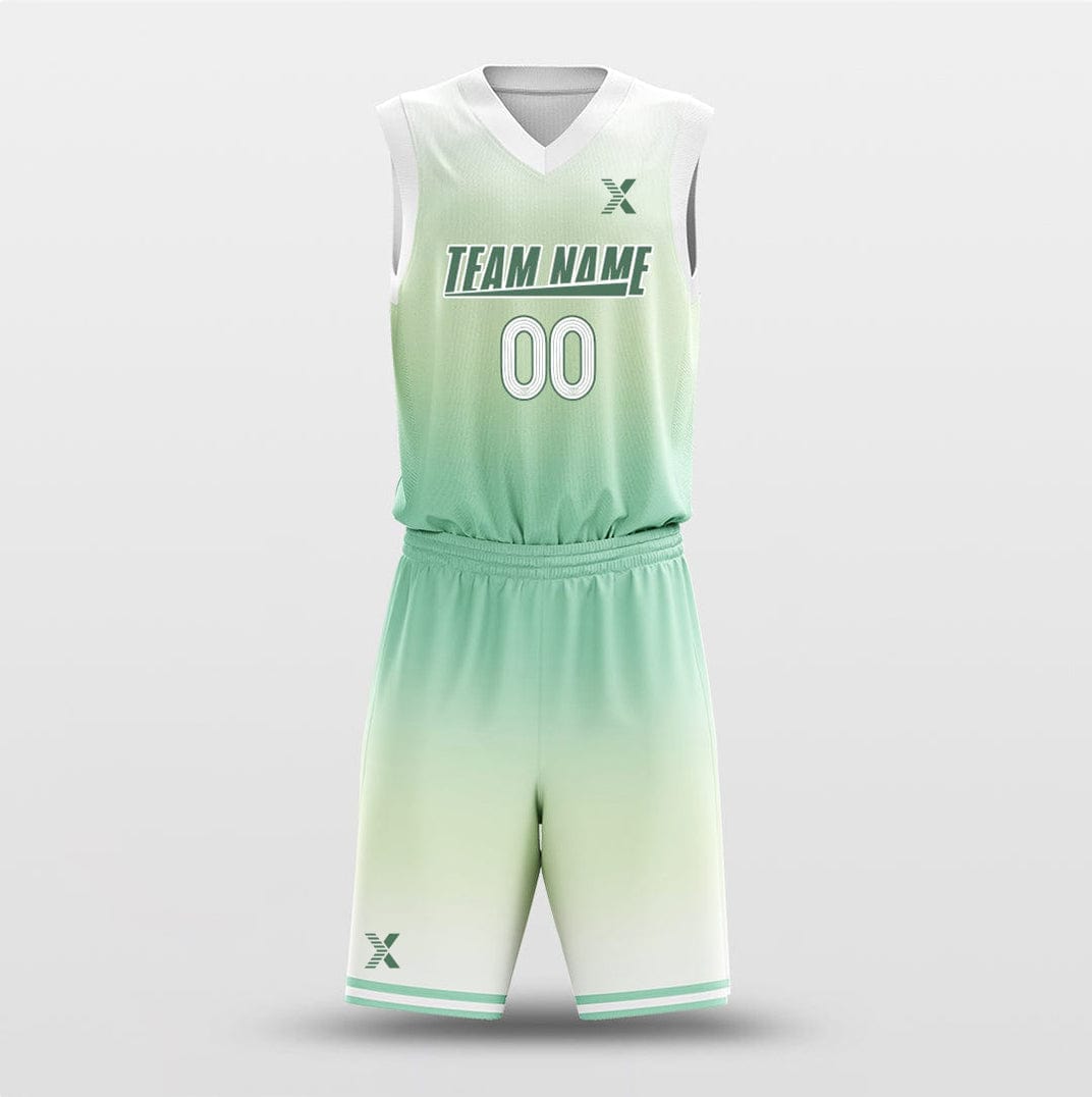 Cikers Sports Basketball Uniforms Tint green- Customized Basketball Jersey Design