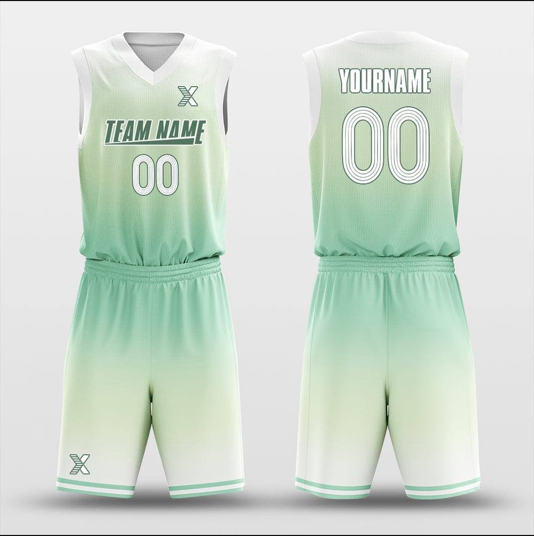 Cikers Sports Basketball Uniforms Tint green- Customized Basketball Jersey Design