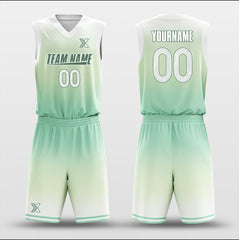Cikers Sports Basketball Uniforms Tint green- Customized Basketball Jersey Design